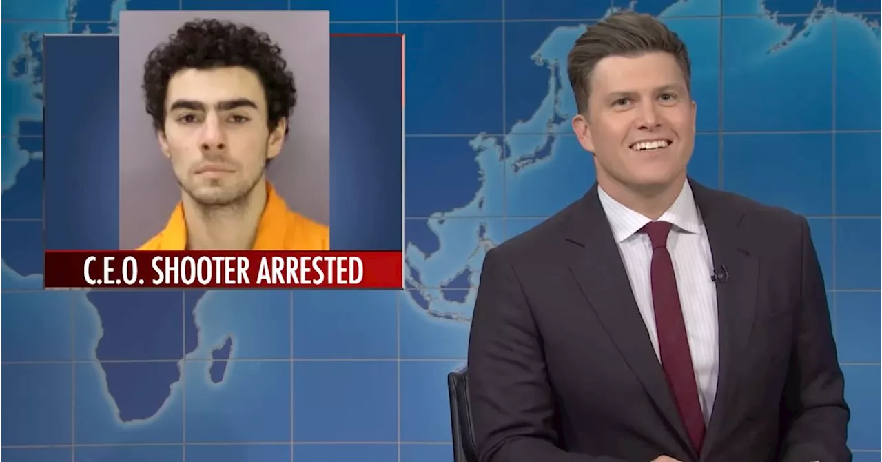 Colin Jost Charges CEO Shooting Suspect With The 'Greatest Crime' On 'Weekend Update'