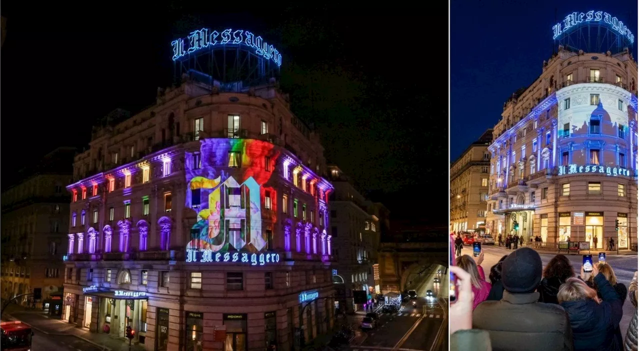 Giubileo, le luci del Messaggero un dono alla città per un Natale speciale