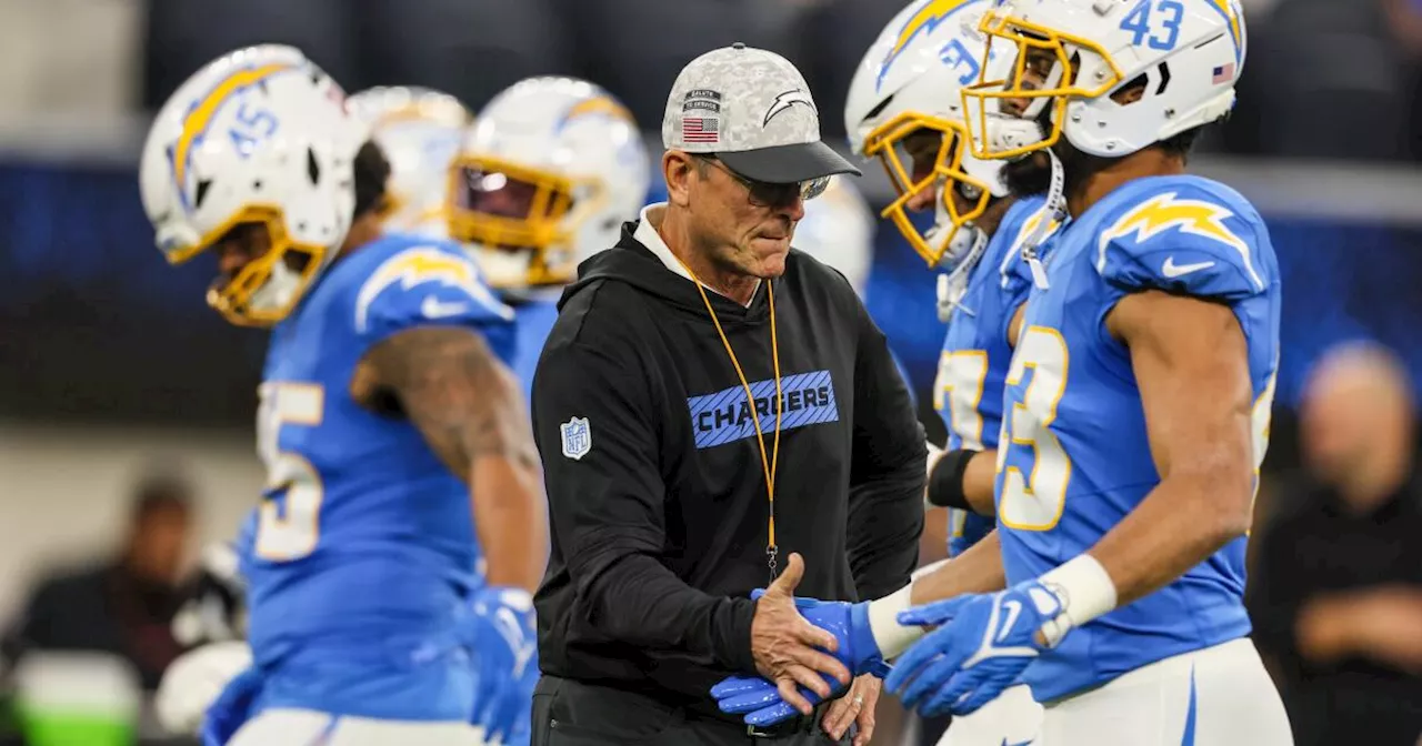 Jim Harbaugh brought wise words and a special ritual to Chargers — and it's worked