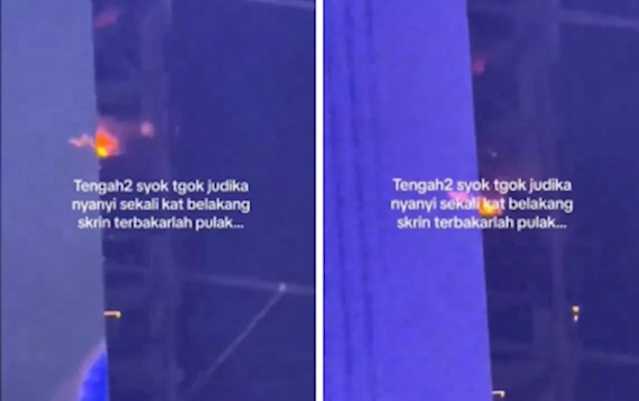 Fire sparks briefly at Siti Nurhaliza, Judika concert at Merdeka Stadium; no injuries reported (VIDEO)