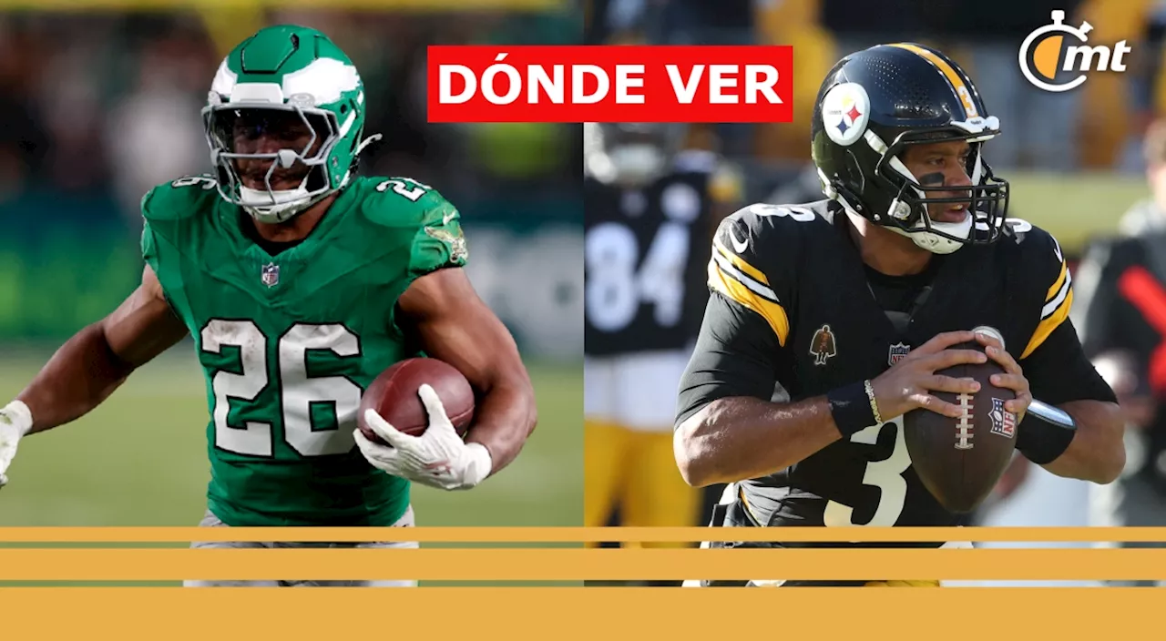 ¿Dónde VER Eagles vs Steelers HOY? Horario y canal de transmisión EN VIVO partido Semana 15 de la NFL