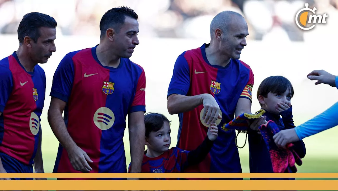 Xavi e Iniesta vuelven a compartir cancha; se reencuentran en Clásico de Leyendas en Tokio