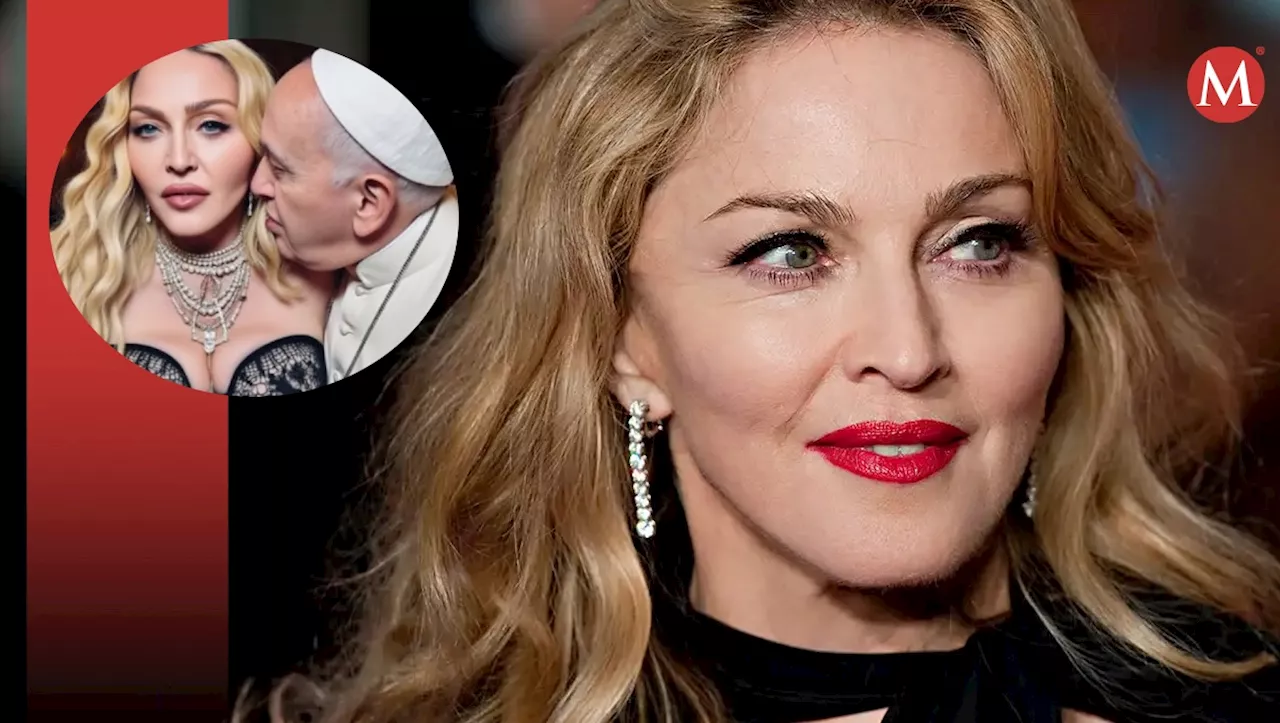 Madonna comparte perturbadoras imágenes con el papa Francisco y redes 'estallan'