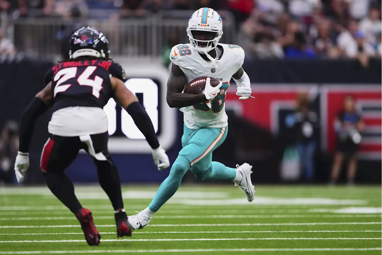 Dolphins WR Grant DuBose Carted Off Field After Scary Helmet-to-Helmet Hit