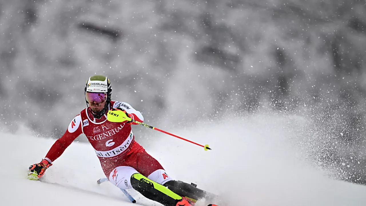 Feller in Val d'Isere auf Podestkurs