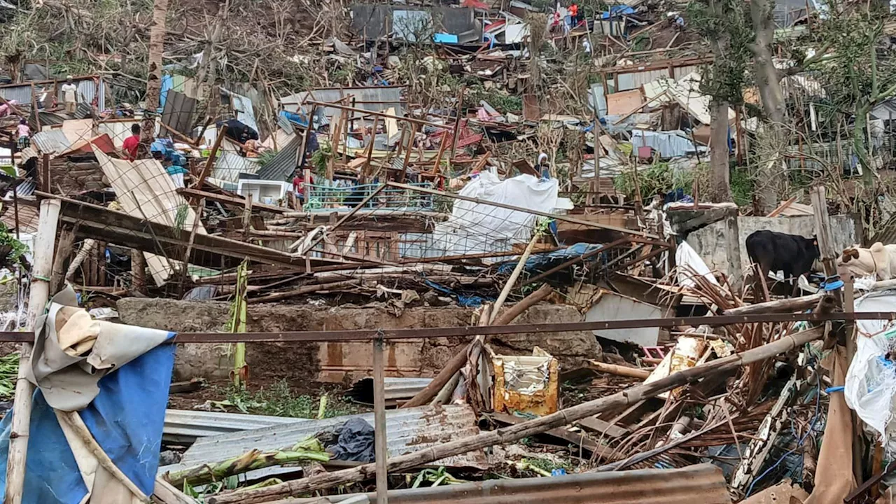 At least 11 dead after cyclone in French territory of Mayotte - with number killed expected to rise