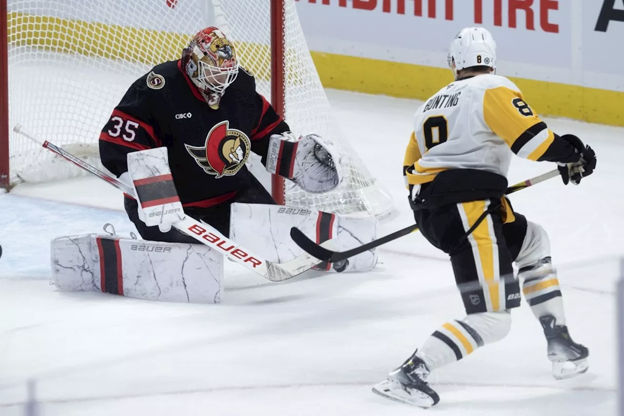 Tkachuk scores in OT as Senators edge Penguins 3-2