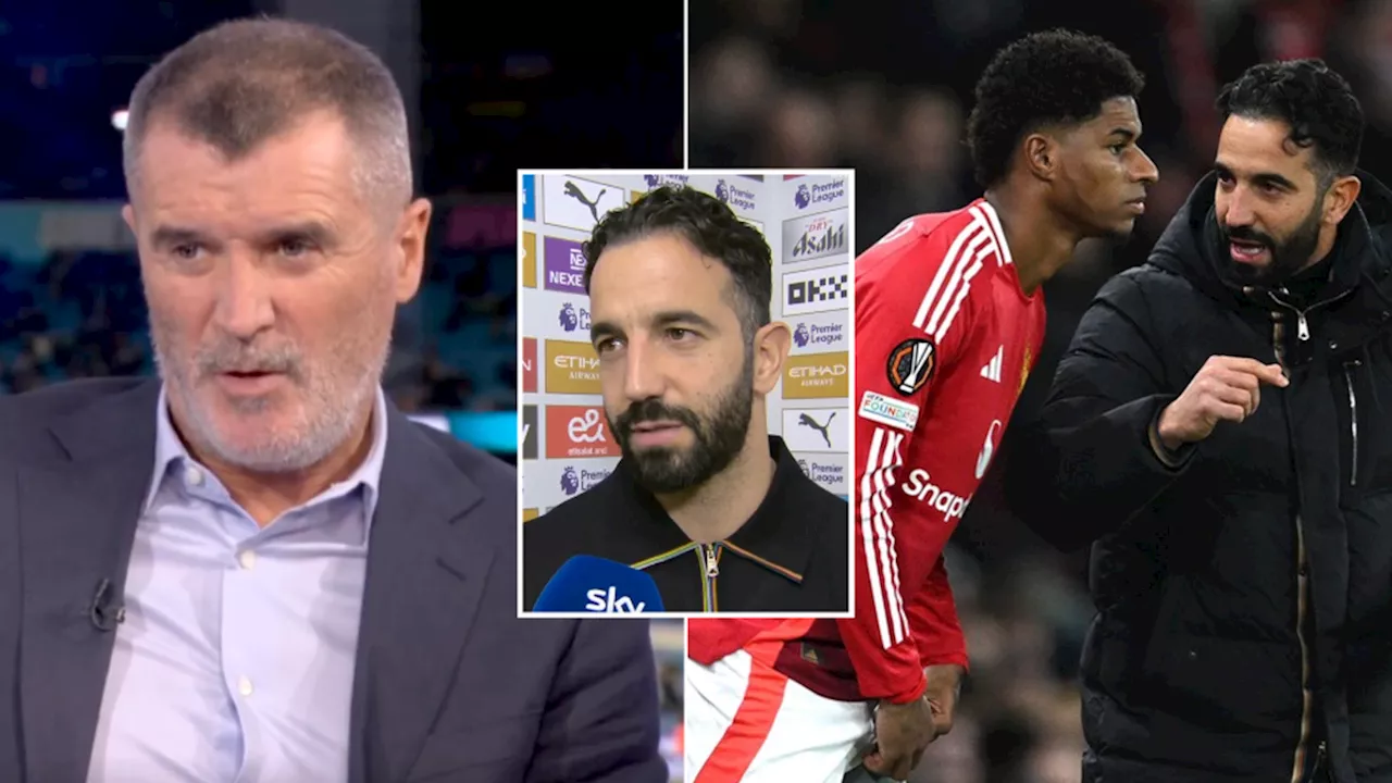 Roy Keane makes 'poor' claim as he reacts to Ruben Amorim dropping Marcus Rashford from Man Utd squad