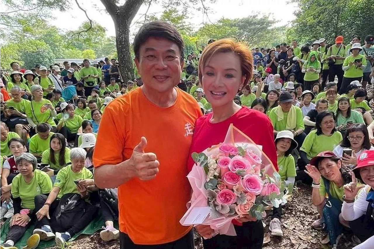 Former Hong Kong actress Amy Yip in Singapore for Jack Neo’s mass walk event