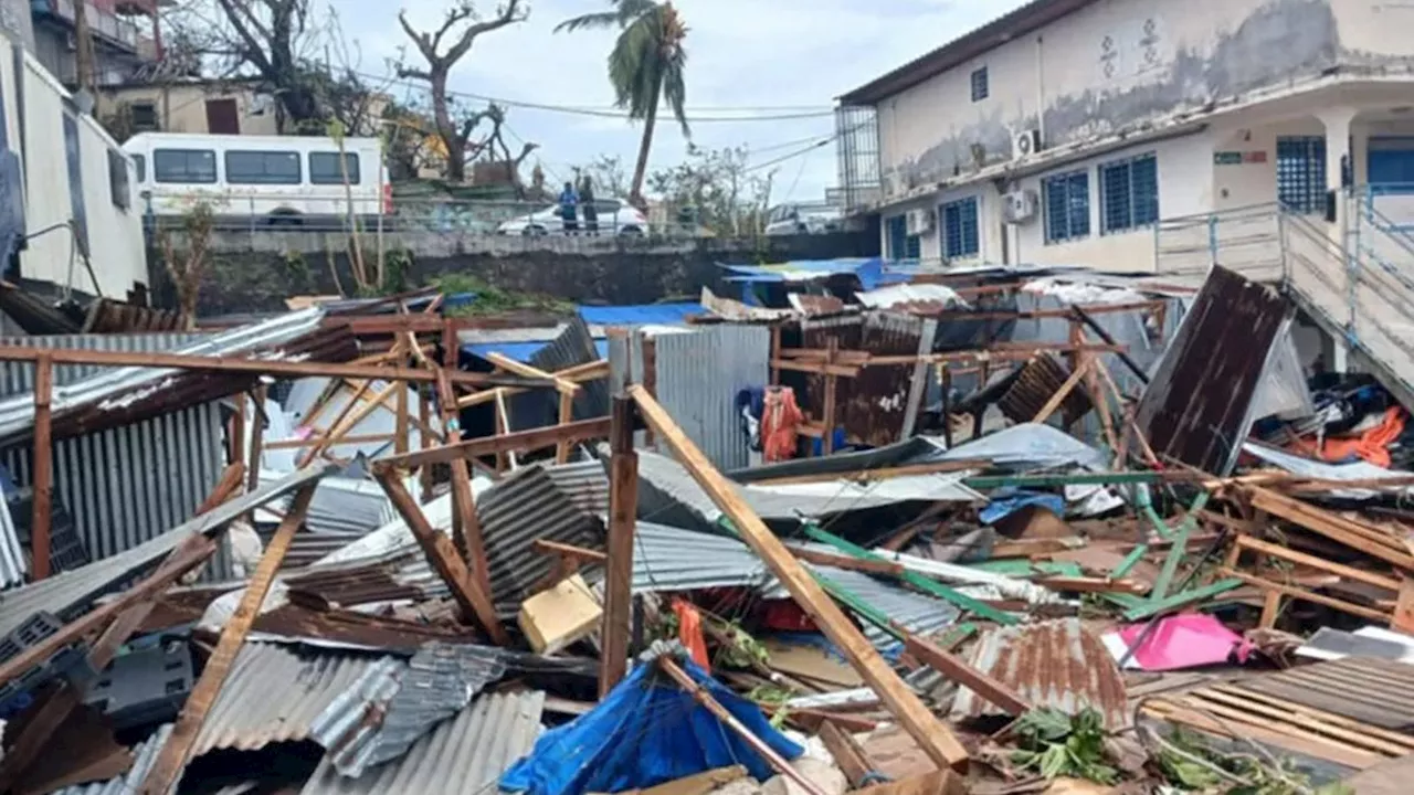 Thousands of people feared dead after cyclone in French territory of Mayotte