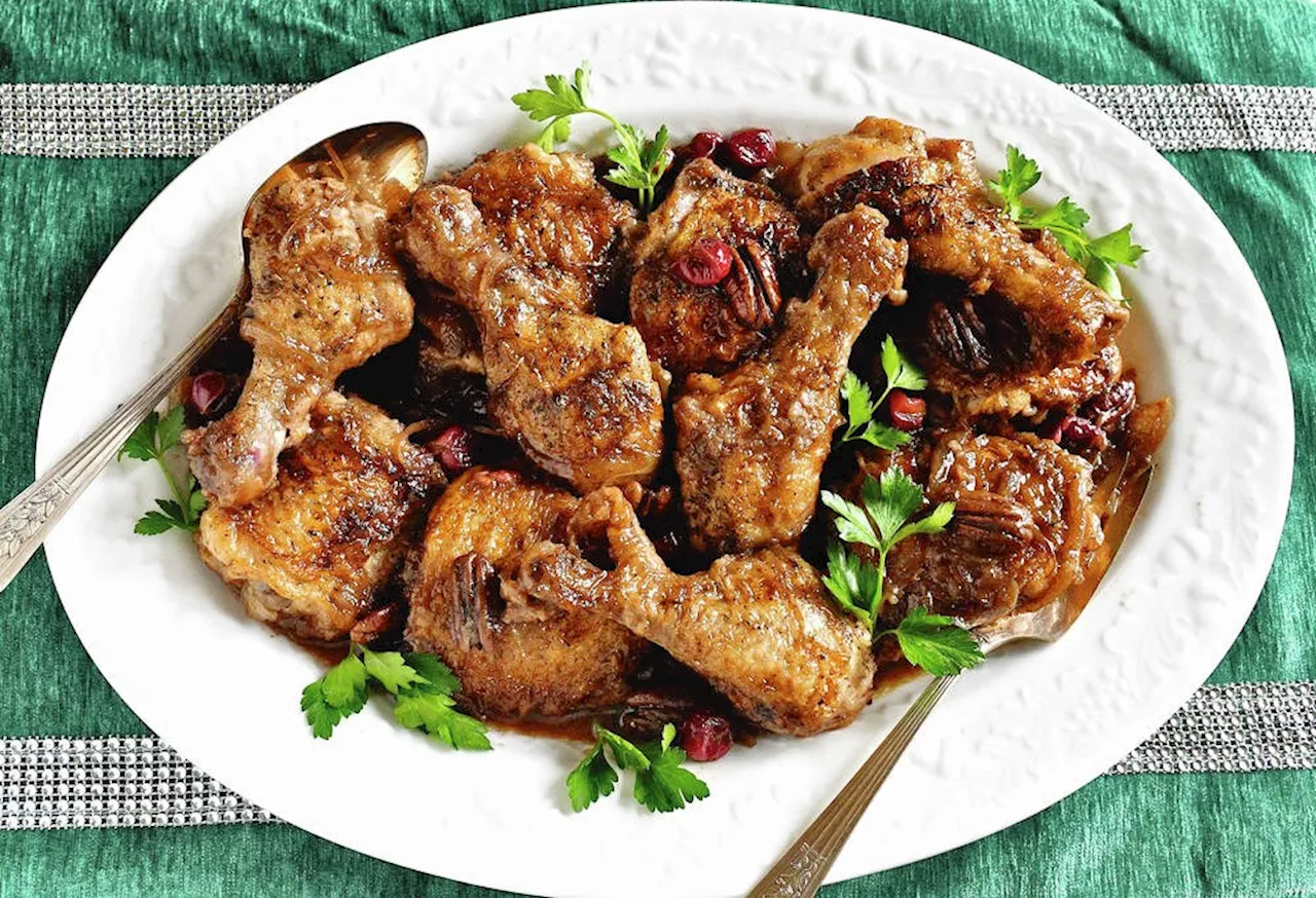 Eric Akis: Celebrate the season with cranberry maple chicken