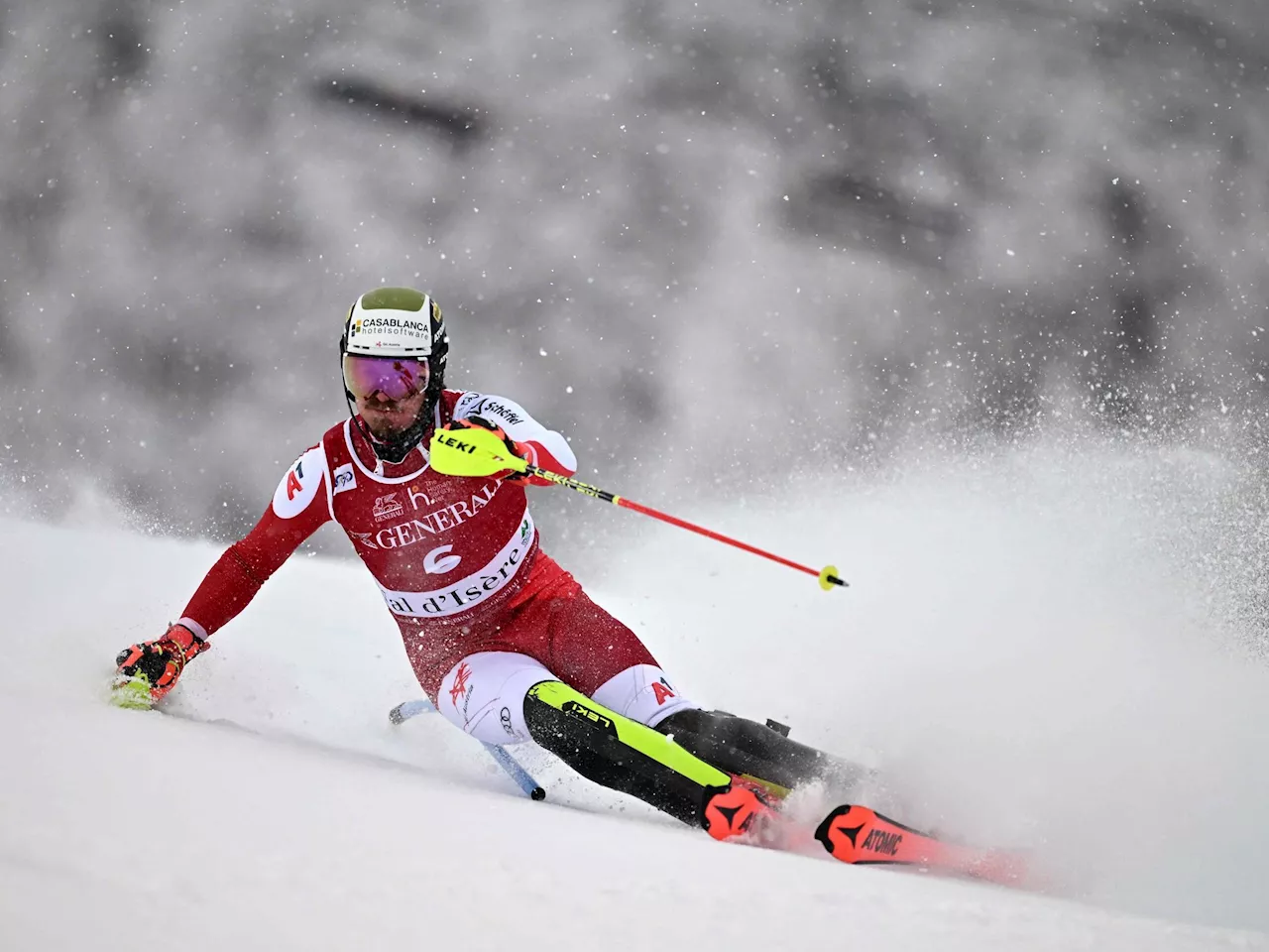 Feller in Val d'Isere auf Podestkurs