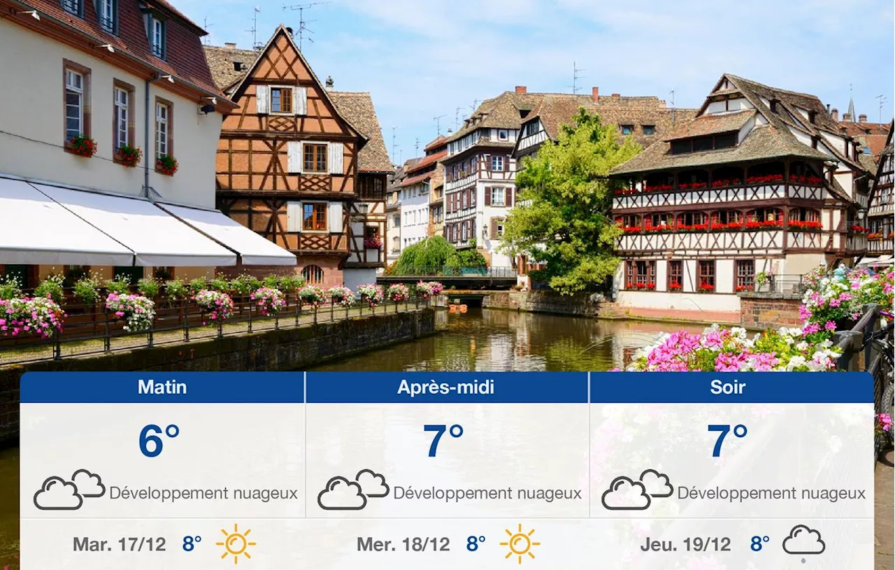 Météo Strasbourg: prévisions du lundi 16 décembre 2024