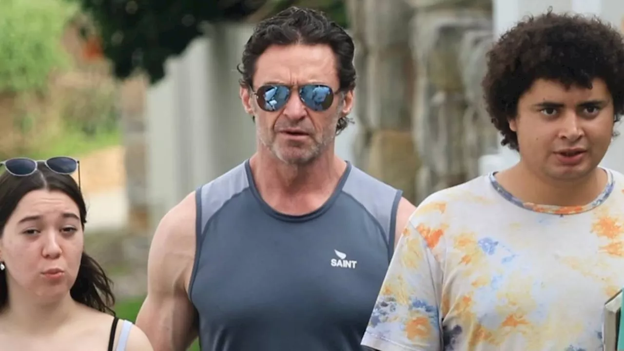 Hugh Jackman spotted back home in Bondi with rarely seen children amid Sutton Foster romance rumours