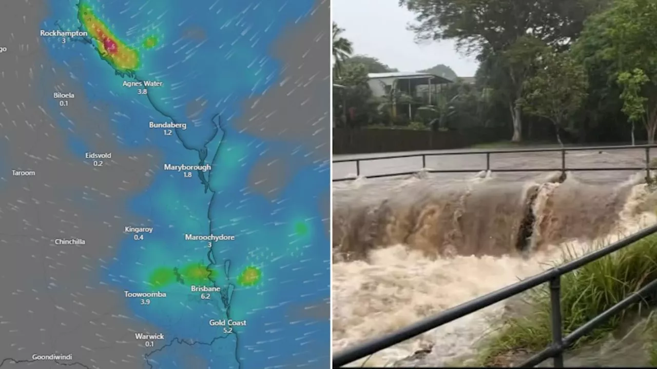 Southeast Queensland lashed by heavy rain, flood warnings issued with more storms on the way