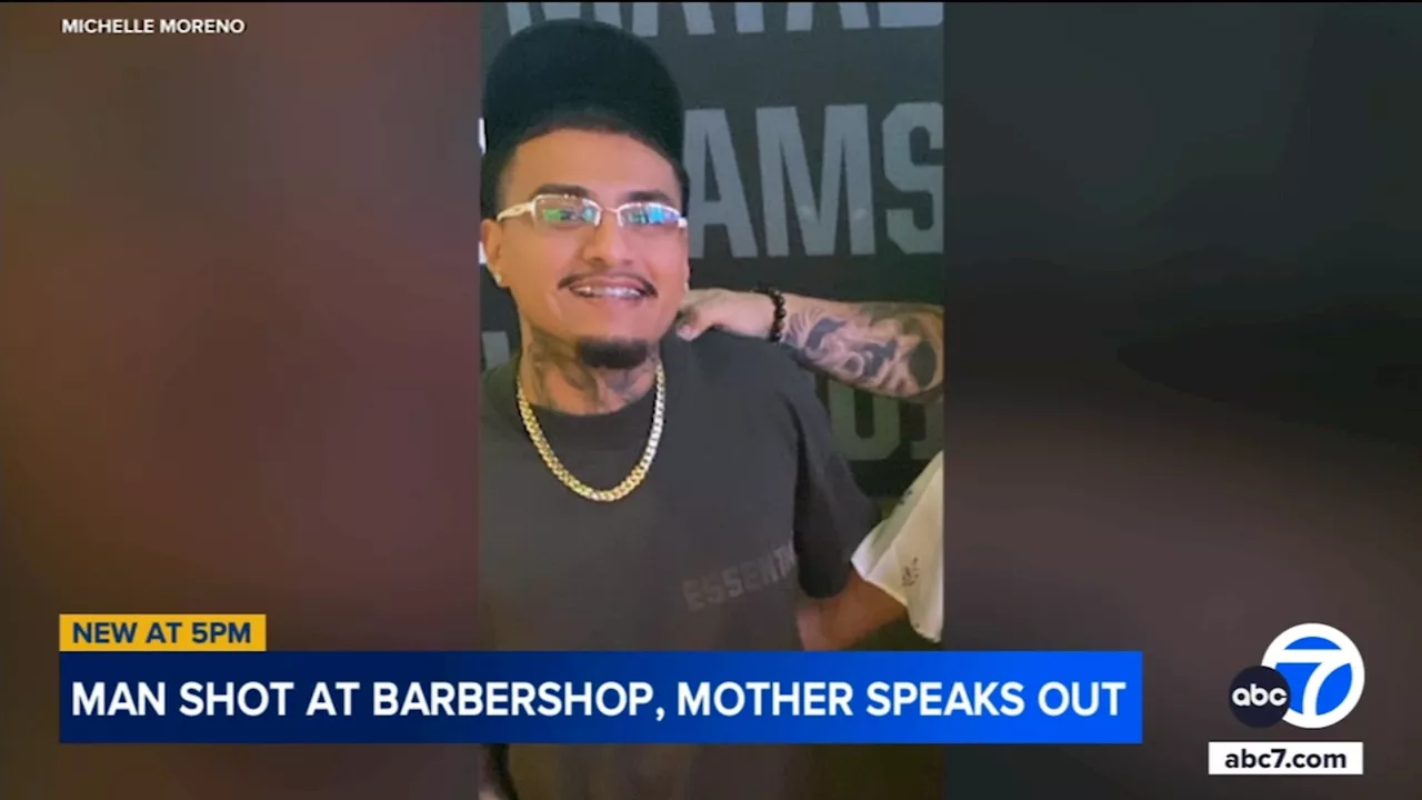 Barber severely injured in shooting inside Mission Hills barber shop, victim's mother speaks out