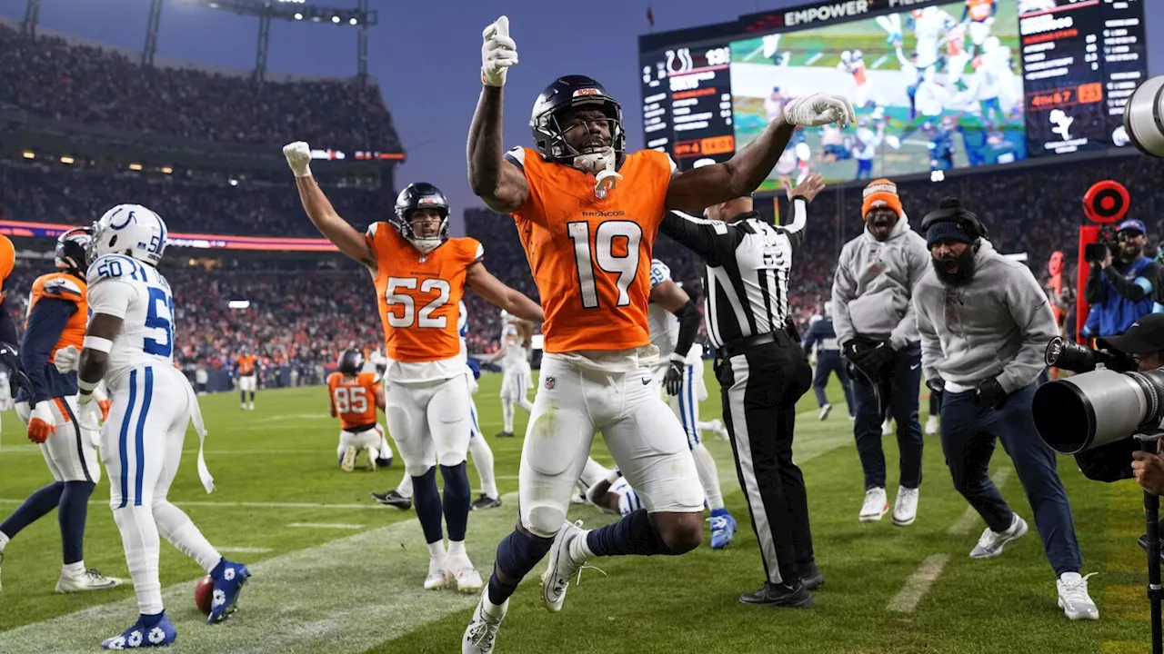 Broncos roar back on the strength of 5 takeaways to beat Colts 31-13 and close in on playoff berth