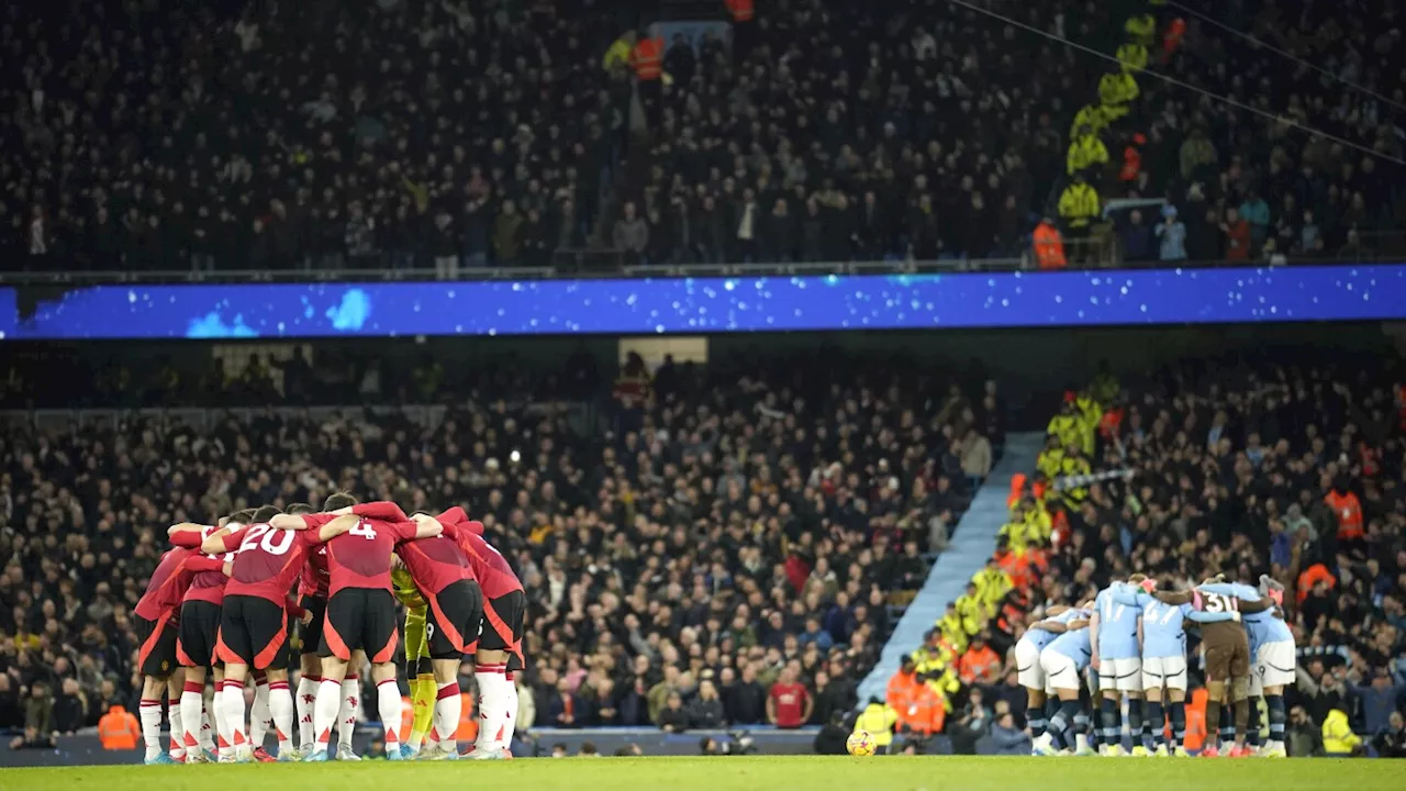 Man City says one of its fans died at the derby match against United