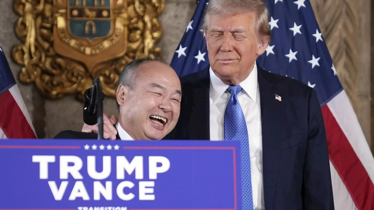 Trump and Japan's SoftBank announce company's plans to invest $100 billion in US projects