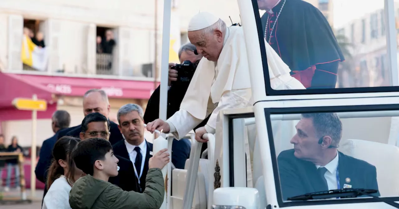 Pope Francis, in Corsica, warns against religion that stokes divisions