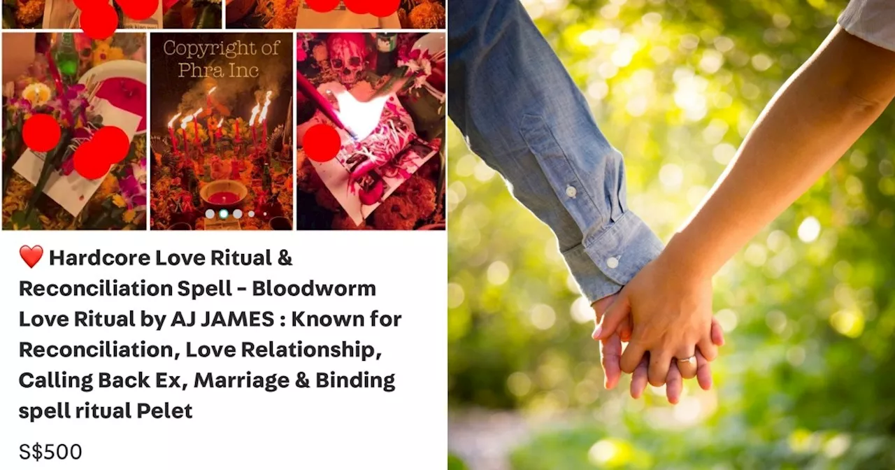 Singapore-based 'spiritual store' offers 'love ritual' on Carousell for $500, sparking debate on such services