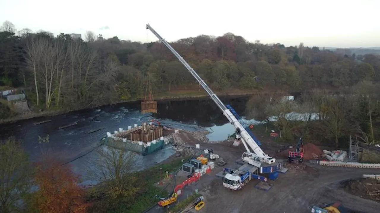 Work on Old Tram Bridge paused for winter with paths temporarily reopened