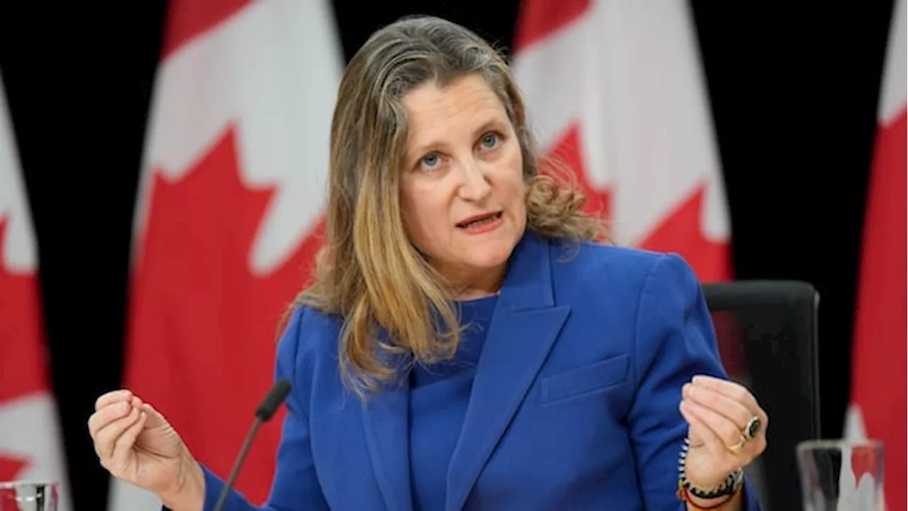 Chrystia Freeland resigns from Trudeau's cabinet and sources say Dominic LeBlanc will replace her