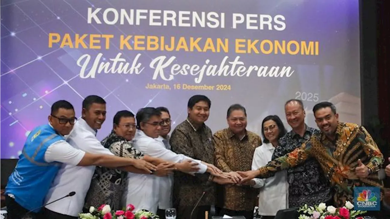 Detik-Detik Airlangga-Sri Mulyani Cs Umumkan Bejibun Insentif di 2025