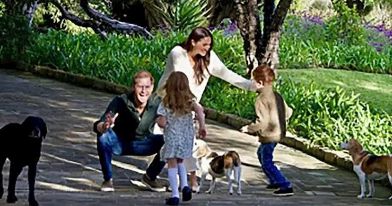 Harry and Meghan Markle release Christmas card featuring Archie and Lilibet