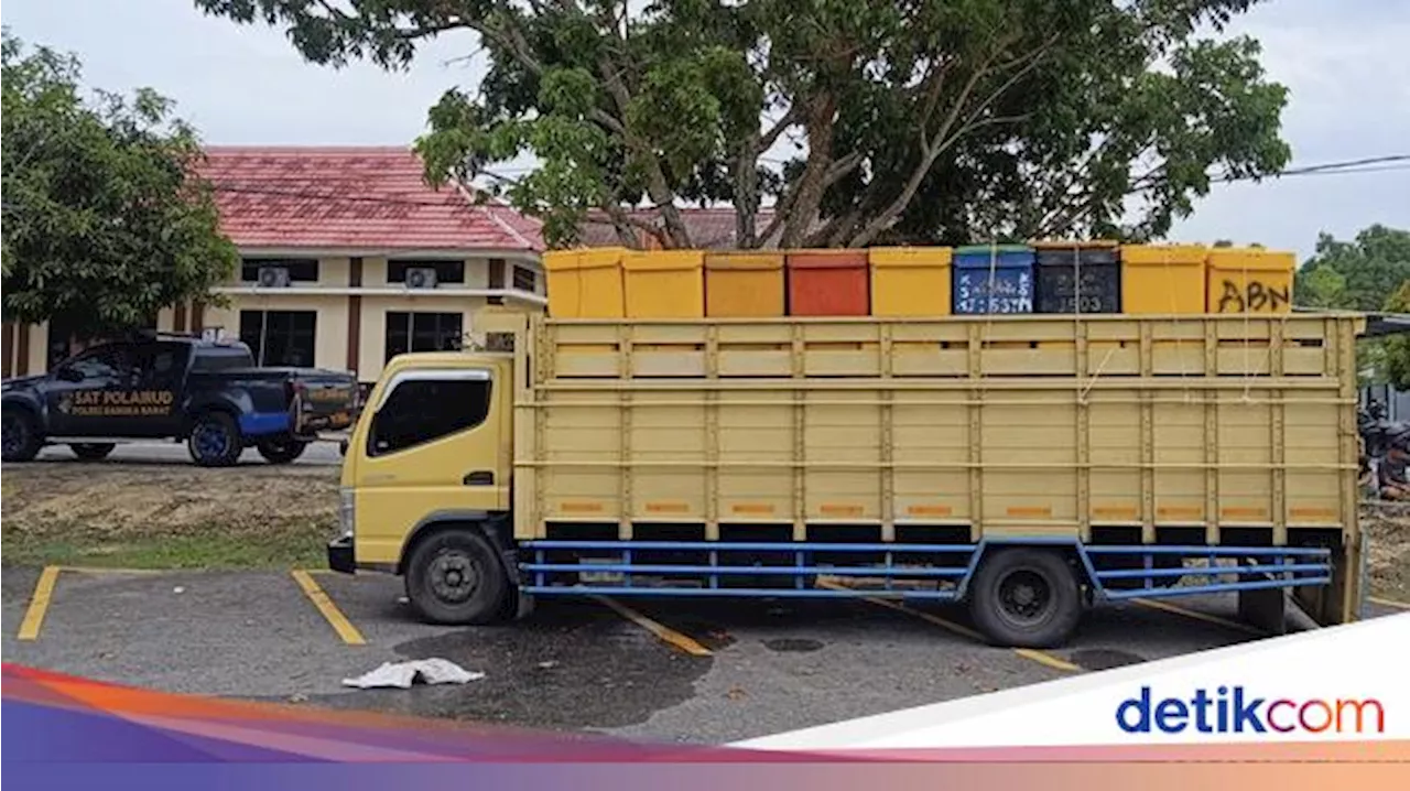 Penampakan Balok Timah Ilegal yang Hendak Diselundupkan di Pelabuhan Bangka