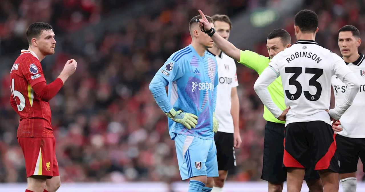 Former referee adds to Andy Robertson red card confusion after hearing 'PGMOL party line blurted out'