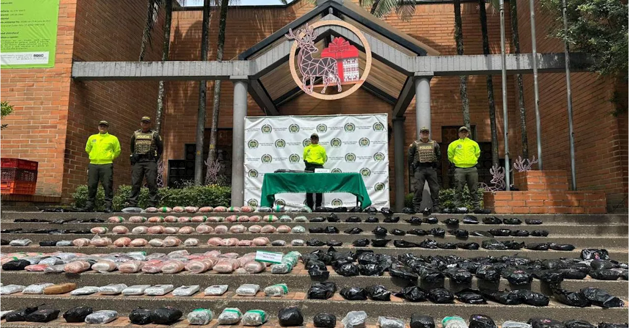 Les aguaron la Navidad a microtraficantes: Incautaron más de 200 kilos de marihuana en Medellín