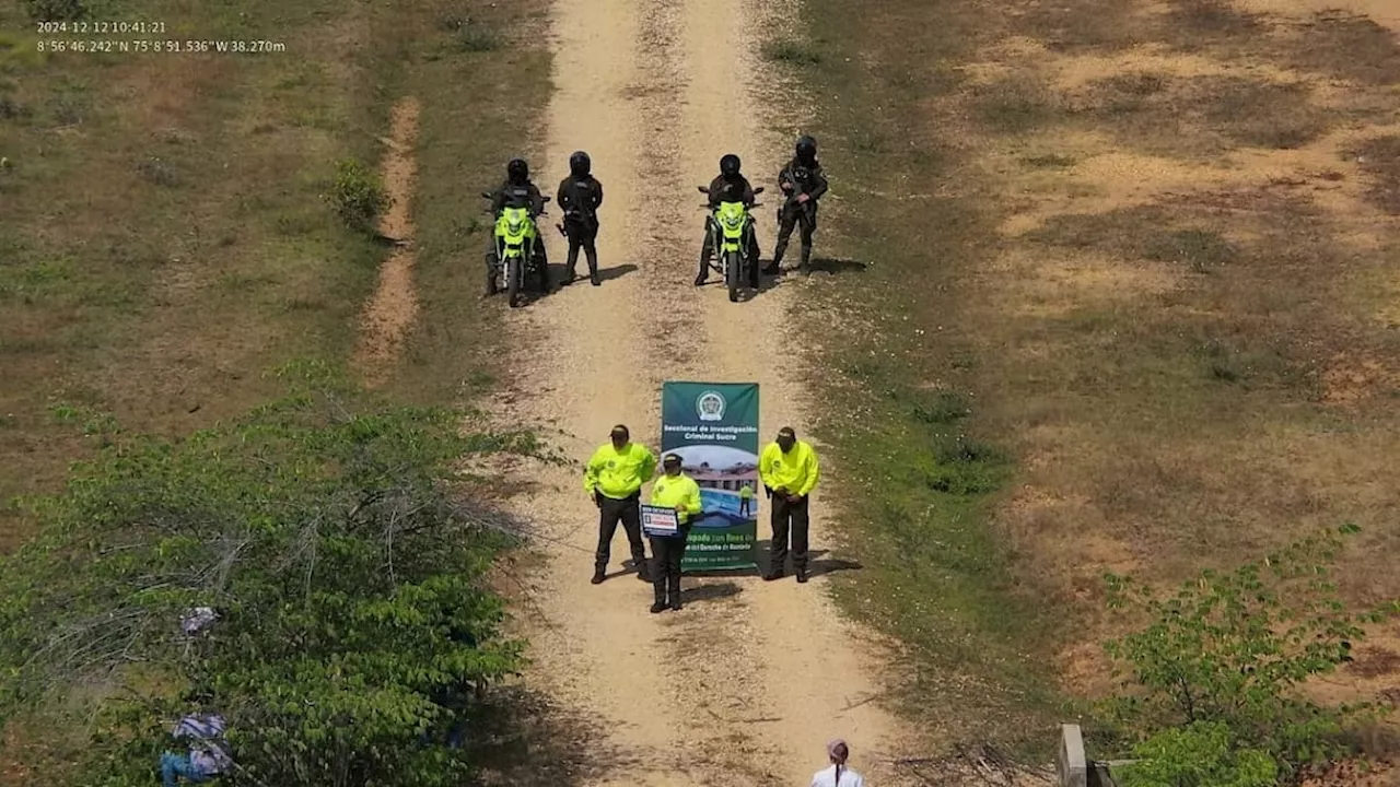 Extinguen el dominio de finca donde el Clan del Golfo tenía pista clandestina en Sucre