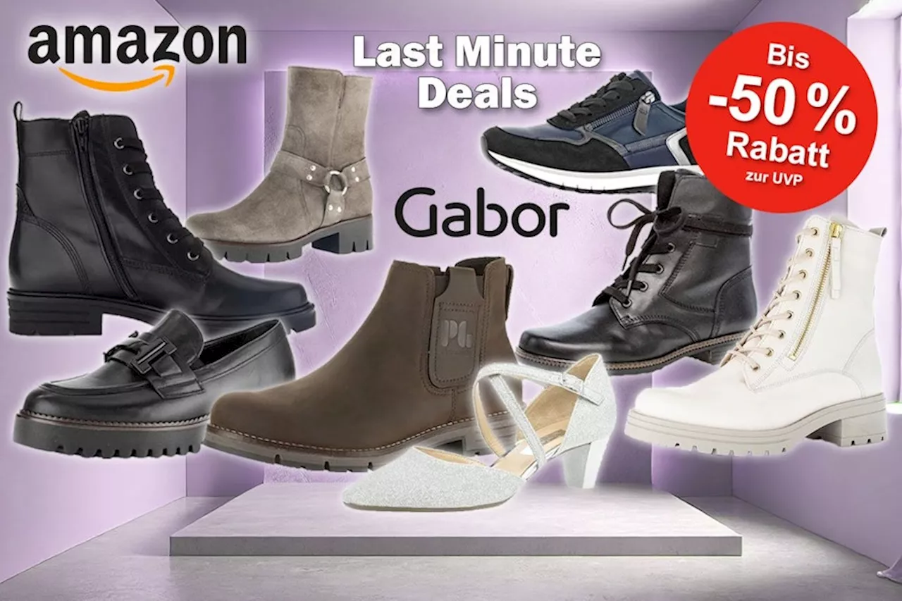 Mega Gabor Schuh Deals in Amazon Last Minute Angeboten: Jetzt Top-Rabatte bis 50% auf Gabor Winterschuhe,