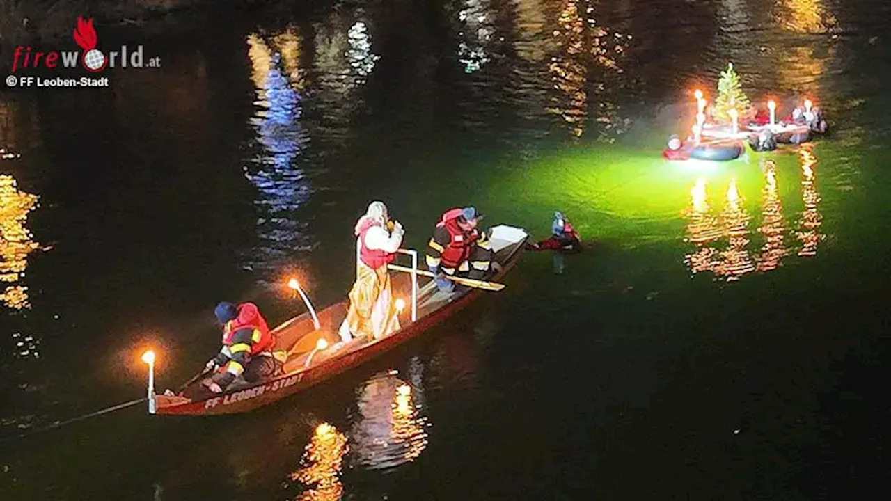 Stmk: Weihnachtsschwimmen 2024 der Feuerwehr Leoben-Stadt