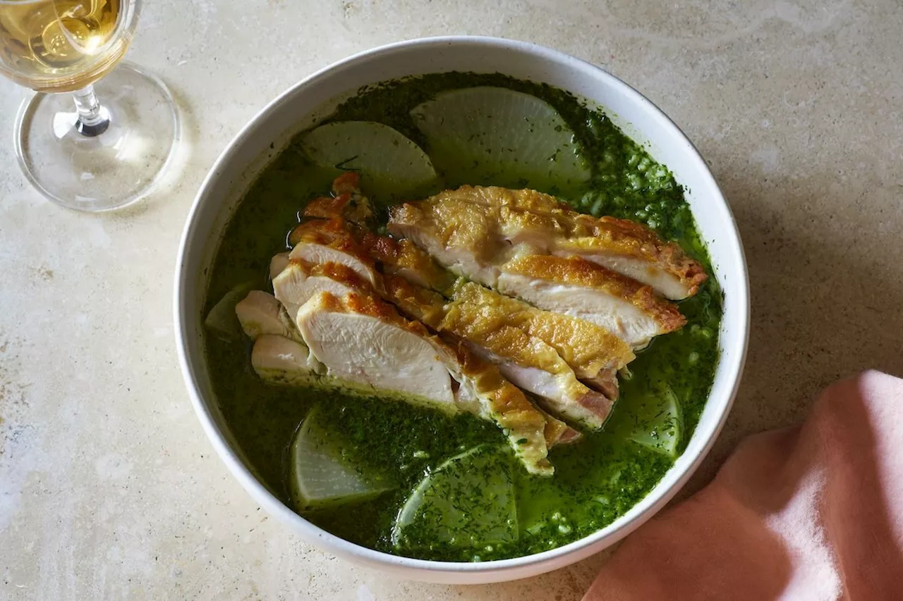 Green Brothy Chicken & Rice Recipe on Food52