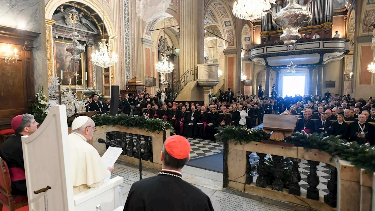 Pope to priests and religious in Corsica: Forgive everything, forgive always