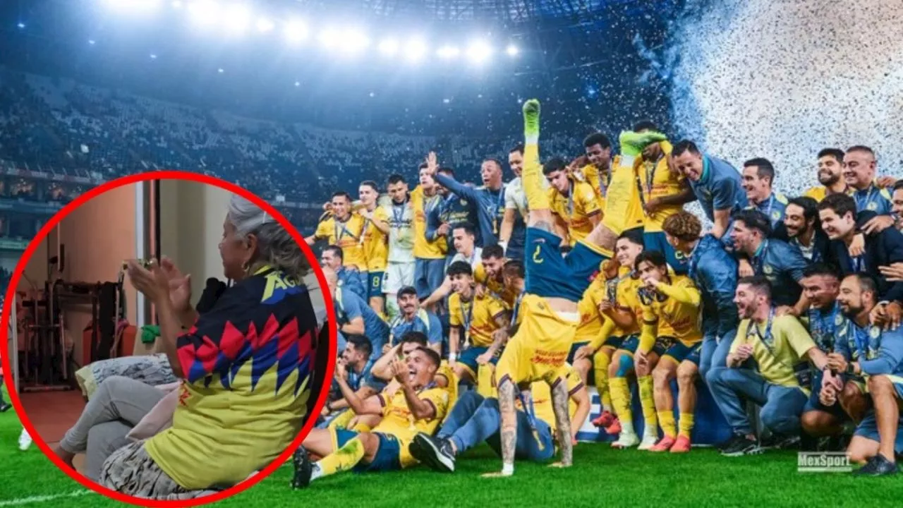 Señora se vuelve viral en celebración del gol de América: VIDEO VIRAL