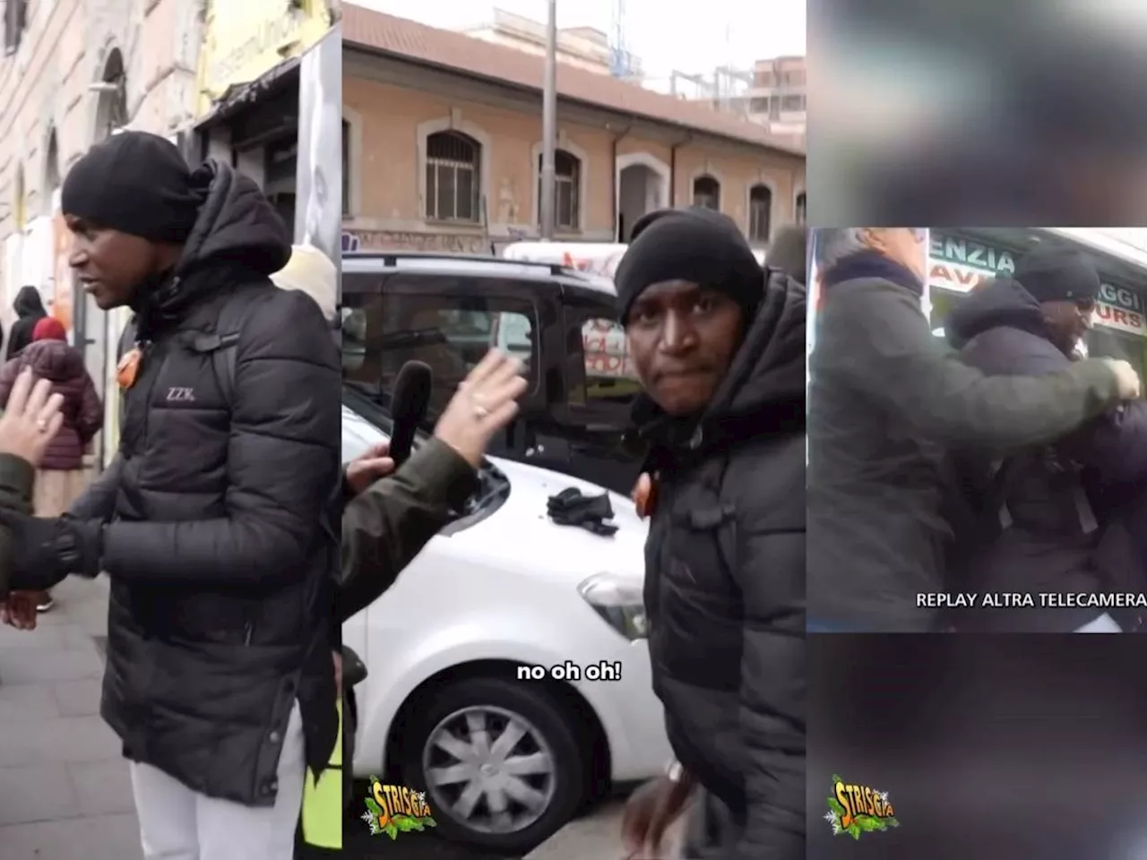 Merce rubata venduta al mercatino abusivo, aggrediti Jimmy Ghione e il cameramen di Striscia la Notizia