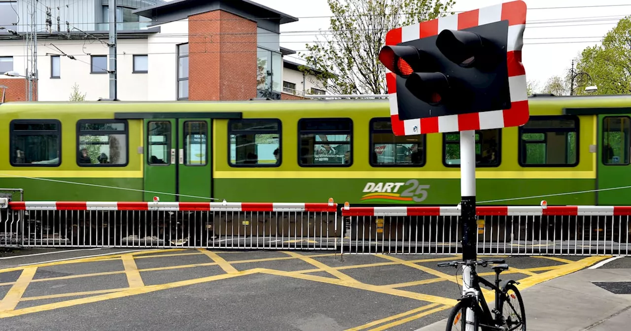Dart services delayed by up to 25 minutes in Dublin after vehicle hits level crossing