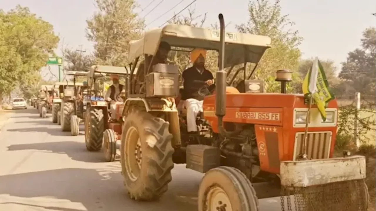 Farmers Protest: पंजाब के किसानों के समर्थन में नहीं जुटे 10 जिलों के किसान, 5 में 300 ट्रैक्टर लेकर निकाला मार्च