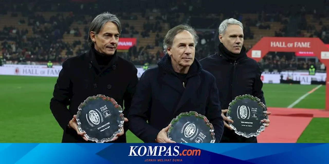 AC Milan Rayakan Ulang Tahun Ke-125, Baresi, Van Basten, dan Inzaghi Terima Penghargaan