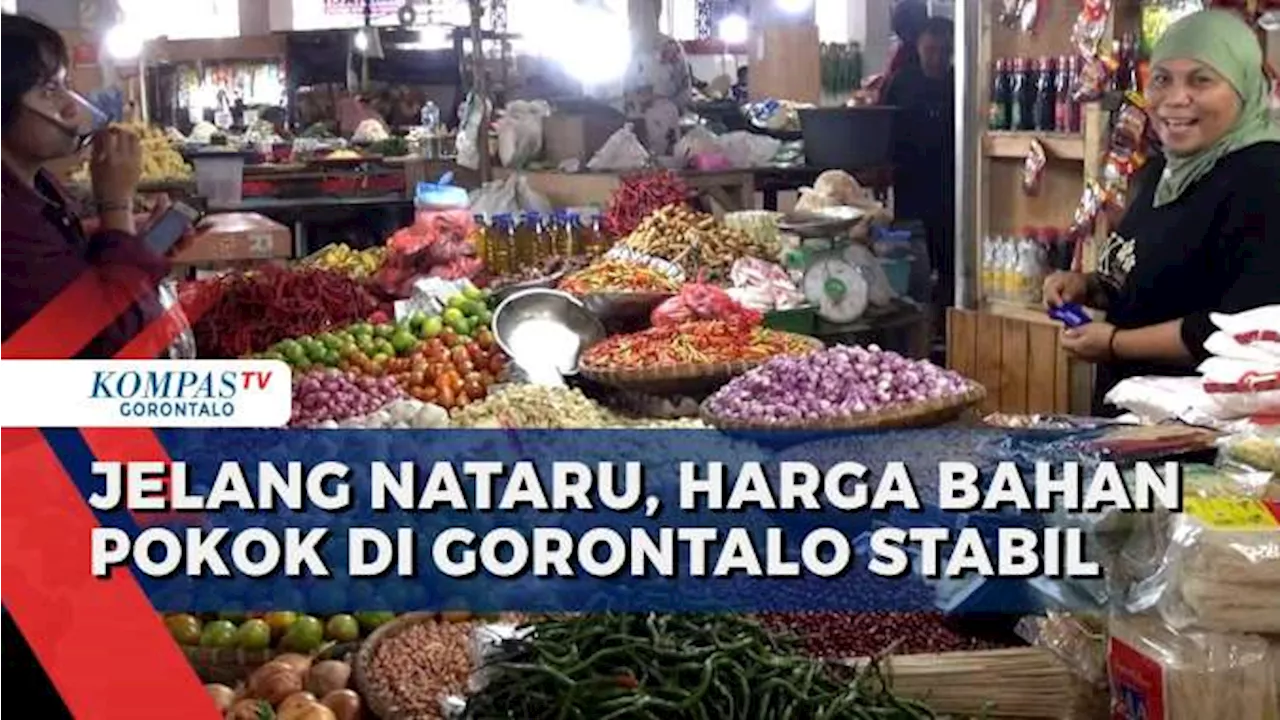 Jelang Nataru, Harga Bahan Pokok di Pasar Sentral Kota Gorontalo Tetap Stabil