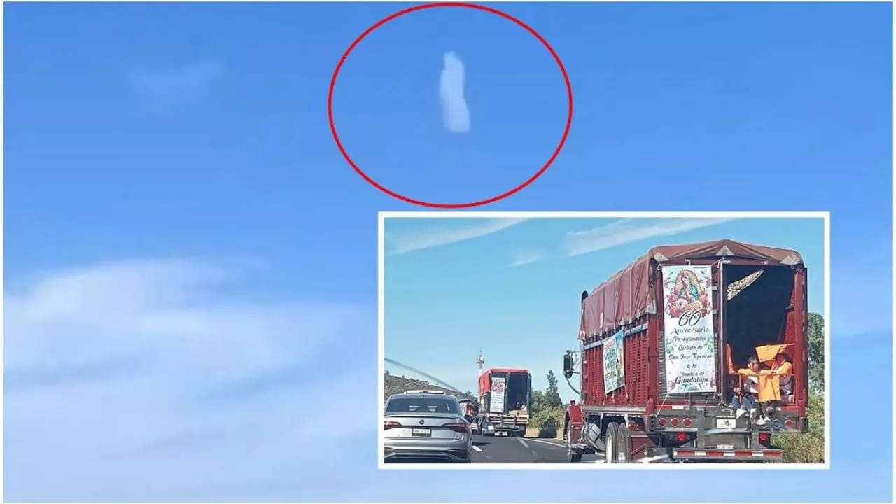 Virgen de Guadalupe se manifiesta en nube del cielo de Hidalgo; así pasó