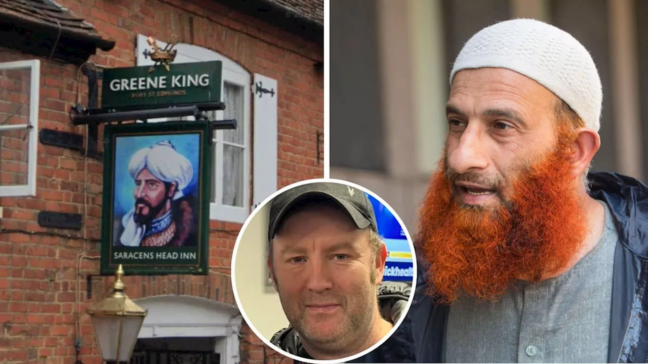 Terrorist sues pub landlord over 'deeply offensive' Saracen's Head sign claiming the image 'scares him'