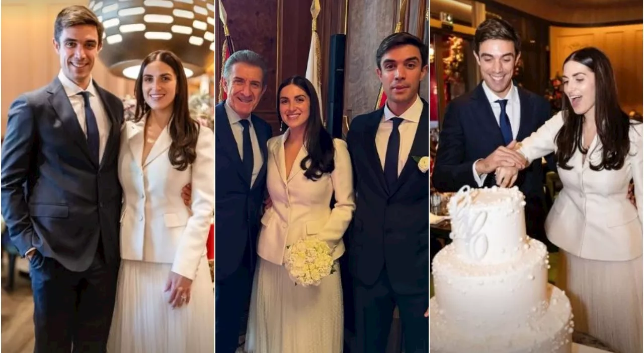 Ezio Greggio, il figlio Gabriele sposa la compagna Carla Ballerio. La festa a Montecarlo, i look e la dedica: