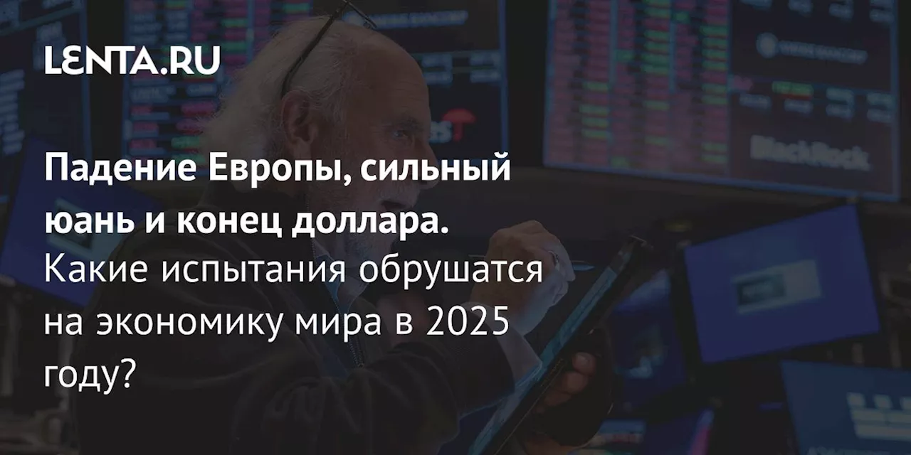 Падение Европы, сильный юань и конец доллара. Какие испытания обрушатся на экономику мира в 2025 году?