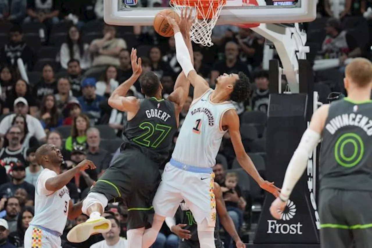 La nuit des Bleus en NBA : Minnesota et Gobert enchaînent face aux Spurs de Wembanyama