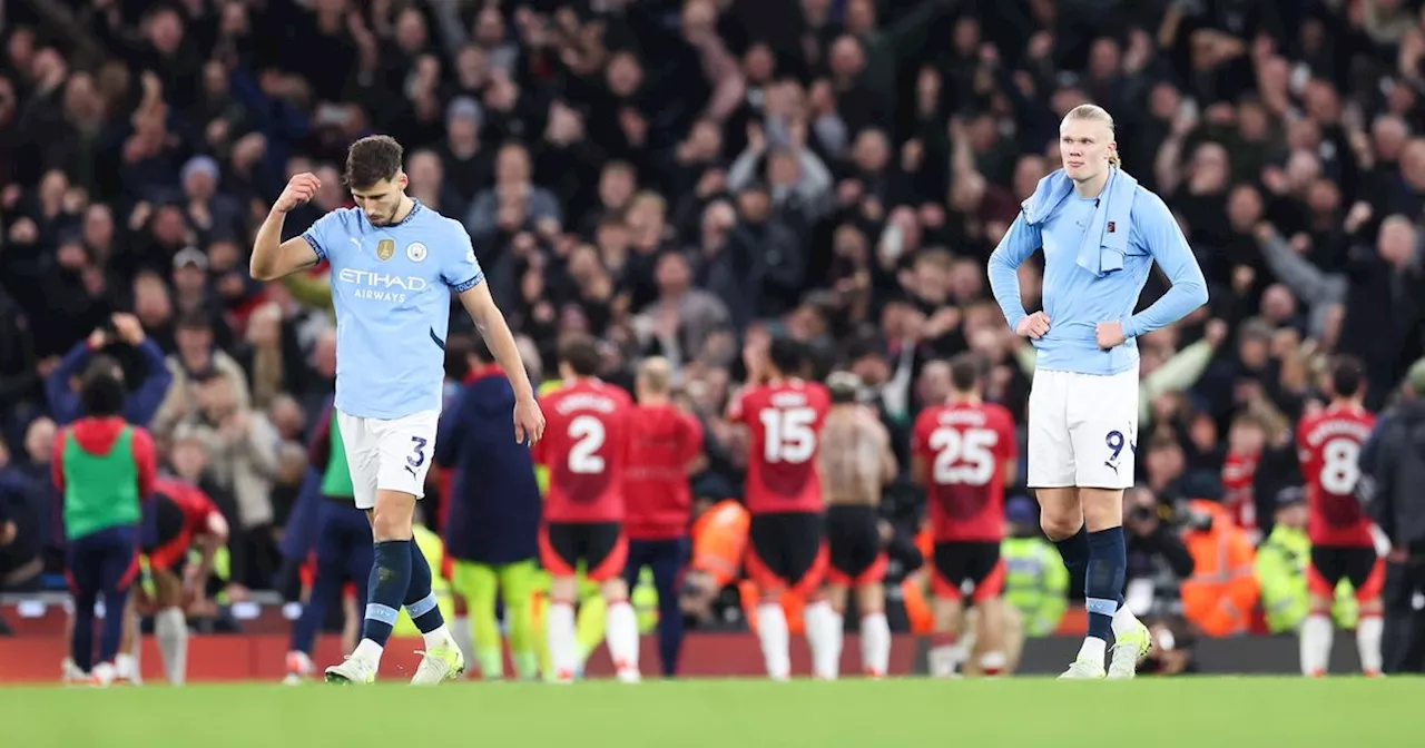 Man City stars given time off after 'unacceptable' Man United collapse