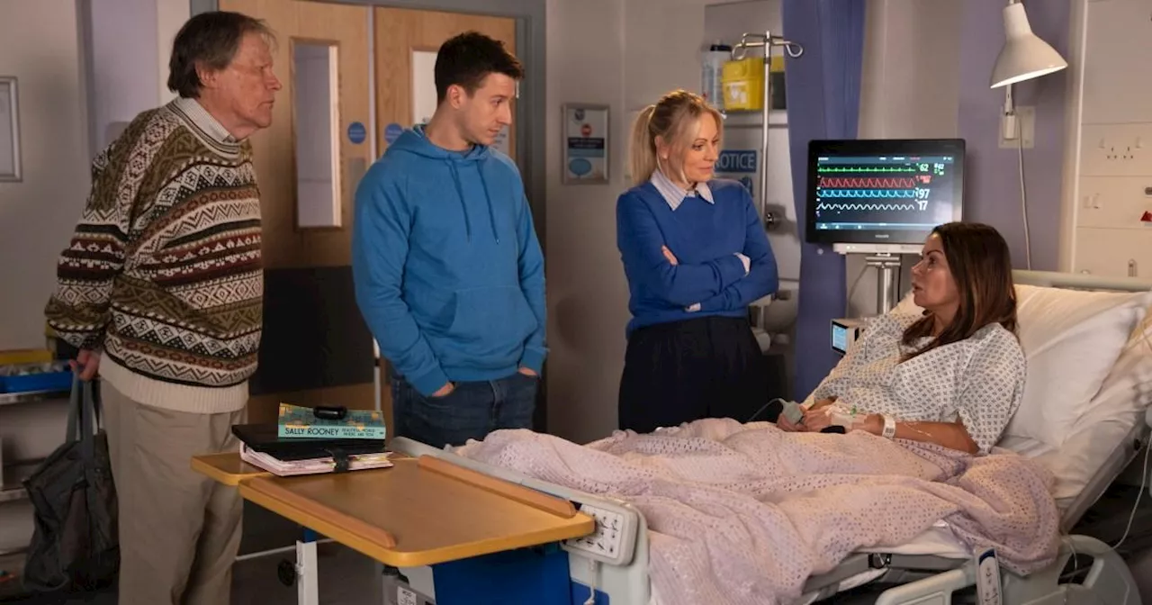 Ryan returns to harrowing news about ailing Carla in Coronation Street